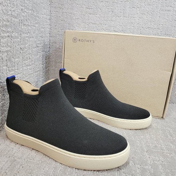 ROTHY'S The Chelsea Black Ankle Boots Women's Size 6, 7, 7.5, 9, 11 - Picture 5 of 10